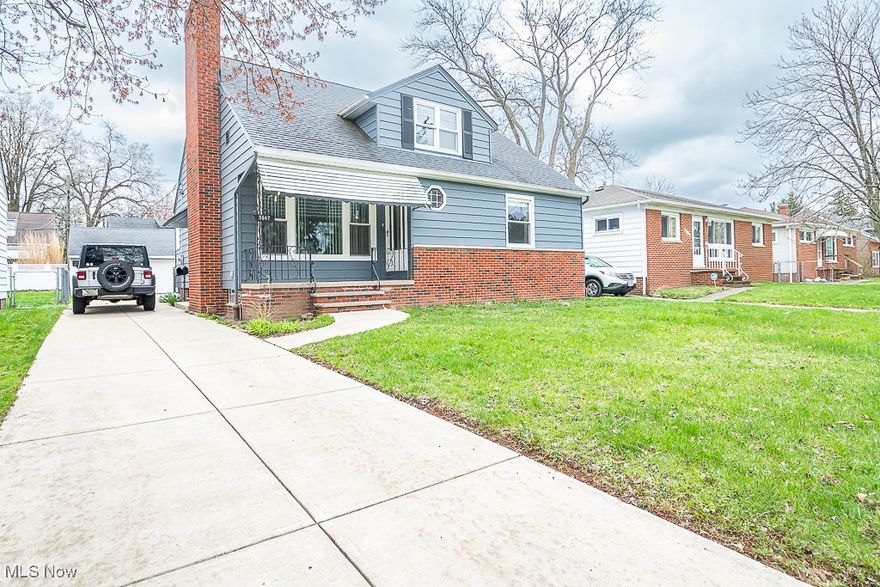 This could be THE PLACE! A stunning, recently renovated 4 bedroom home in Parma Heights just waiting for its next owner. Right from the start, you'll be welcomed by a covered front porch - perfect for relaxing and enjoying a gentle breeze. As you enter, you'll be greeted by beautifully restored hardwood floors that set the tone for the home, guiding you to a pristine, never-used fireplace in the spacious living room. The first floor offers 2 bedrooms and a full bathroom with recent updates tastefully done in light tones with new floors, vanity, toilet, shower head and lighting. Dining room features a new light fixture and a sliding glass door that opens to a covered back porch for a seamless transition to the backyard. A striking wrought iron railing and hardwood staircase lead gracefully to the second floor, where the beaming hardwood flooring continues, with 2 additional bedrooms, including one with its own half bath, plus ample storage and closet space. A multitude of upgrades have been completed this year, including new furnace, electrical, garage doors, complete duct work cleaning, and fresh paint throughout to name a few. Large concrete pad in back for extra parking or ease in turning vehicle around. Prelisting inspection and pest inspection already completed and available for your review!