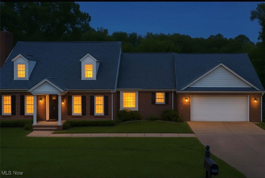 Just listed in desirable Country Club Estates! This original owner home, built in 2000, offers 2,428 finished square feet of comfortable living space. Morningside Drive is tucked away in a private, quiet neighborhood just outside of city limits.  Nestled on a beautifully landscaped 1 acre lot, the property offers space, serenity and charm all around. Beautiful curb appeal shows pride of ownership for this immaculate and move in ready 2 story Cape with attached two car garage. Charming entry foyer allows you to move from many living and entertaining spaces.  Cozy family room has a stone fireplace, beamed ceiling and large walks out to rear deck. Formal dining room with chandelier for hosting and gathering. Large eat in kitchen with appliances has many usable areas including a desk for a computer or coffee/bar station and an extended counter for food prep or presentation.  A well lit living room with fireplace also provides additional entertaining or relaxing room. A first floor bedroom with a full bath off the hallway is perfect for guests or as a first floor primary. Your laundry room with sink and walk out to the rear deck is just off the garage entry. A 1st floor 1/2 bath is also perfect for visiting guests.  You can access the large Trex deck from the kitchen.  The deck overlooks the beautiful in ground 18x36  heated pool that is fenced in and has a surround for sunning.  There is a covered rear patio off the pool area perfect for grilling or shady reading and relaxing. The 2nd floor features 3 bedrooms, 1 is a primary with a full bath, a hall full bath, office and a bonus/flex room over the garage for hobby or extra storage.  Huge unfinished basement is ideal for storage, equipment or play area  and plumbed for a bathroom.  Additional room for workshop with walkout and garage door for easy access to pool supplies or lawn equipment.  Don/t miss this opportunity to view this lovely hone today1