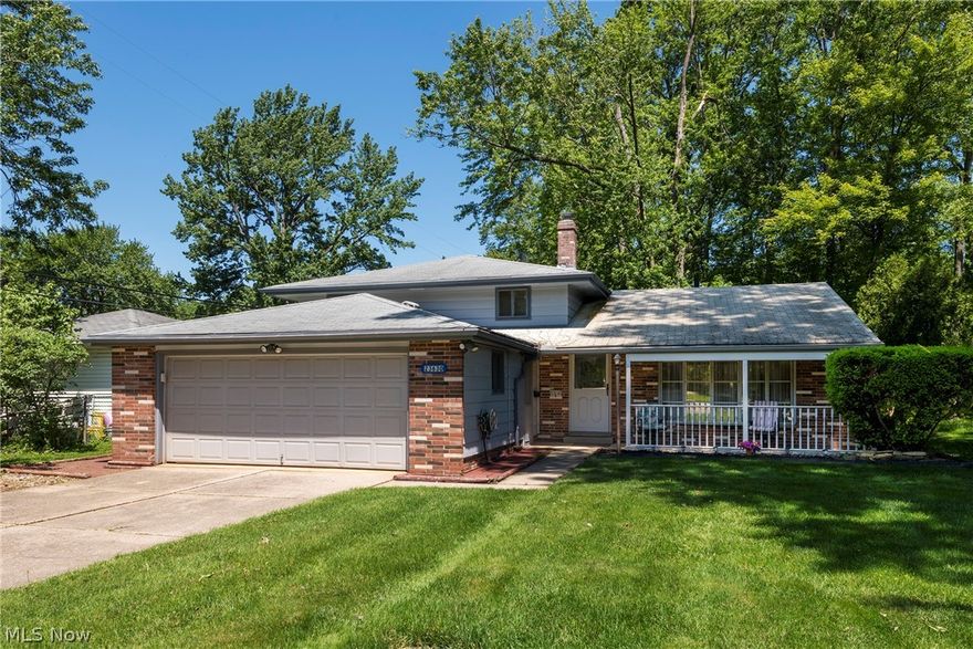Welcome to 23630 Carriage Lane in desirable North Olmsted, with well-maintained charm. This 3-bedroom split-level home offers updated features, functional living space, and a private wooded setting near Great Northern Mall, I-480, shopping, dining, parks, schools, and everyday conveniences.
This well-maintained home features an open kitchen and dining room layout with a breakfast bar, creating the perfect space for entertaining, family gatherings, and daily living. The updated bathroom includes a newer vanity and refreshed finishes for a clean, modern feel. A large, spacious laundry room adds exceptional convenience and extra storage.
Enjoy relaxing mornings on the welcoming front porch or unwind outdoors on the concrete patio overlooking the scenic wooded lot. The patio door fills the home with natural light and provides seamless access to the backyard, ideal for outdoor entertaining. A storage shed offers additional space for tools, lawn equipment, and seasonal storage.
A home warranty and major updates provide peace of mind, including a hot water tank replaced in 2018 and a brand-new furnace installed in 2025.
Located in sought-after North Olmsted near Great Northern Mall, I-480, Crocker Park, schools, parks, dining, and shopping, this charming home combines comfort, updates, privacy, and convenience.  If you are searching for a home with pride of homeownership throughout, a wooded lot, updated mechanicals, outdoor living space, and a prime location, 23630 Carriage Lane is a must-see opportunity!