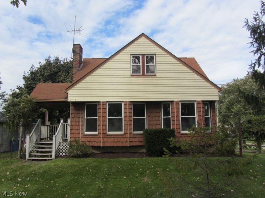 *Homepath Property* Three bedroom Cape Cod style home on a beautiful corner lot. One bedroom and a full bath on the first floor, two additional bedrooms up. Full unfinished basement! Natural wood floors in living room, dining room and all bedrooms. Cozy fireplace in living room and lots of windows for natural light! Two car detached garage. Don't miss out on this home.