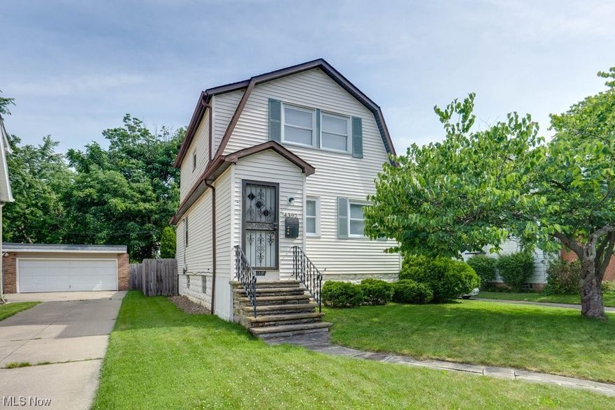 Welcome to 4397 Elmwood Ave! This charming cape-cod has a little but of everything you need. As you pull up you will notice the spacious lot size and be welcomed by a fenced in backyard that is boasting with space. Walk up your back steps onto a great size patio where you have room to grill and have a table for entertaining as it overlooks the backyard. You will enter through the back door that contains a foyer area with built ins for lots of great storage. Entering the kitchen you'll notice the oversized large white cabinets and how it's adjacent to the dinning room and living area. There is a lovely sunroom off the dinning for additional storage or a place to have your coffee in the mornings. Head upstairs and you main bath and two great sized bedrooms will finish the second floor. Equipped with a spacious basement for plenty of storage will a cellar room, this home is turn key and ready for you to make it home.