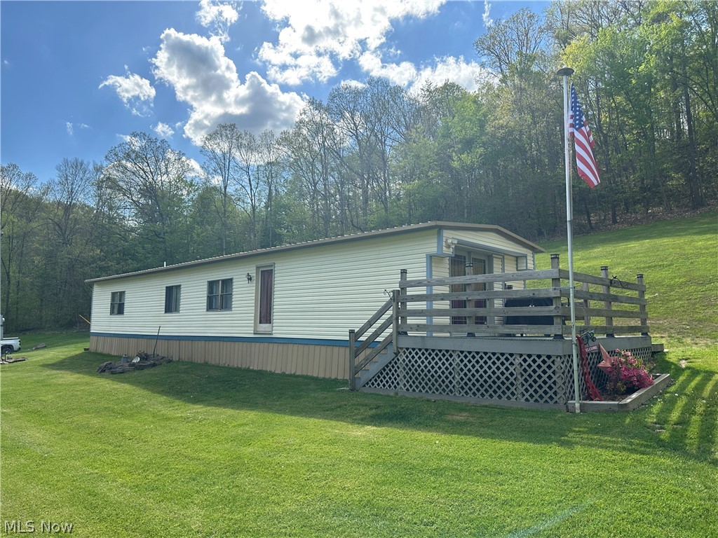 Look in on this beautiful property located just outside of Kimbolton OH in Guernsey Co. If you're looking for a little slice of peace and tranquility, look no further. Situated on 5.8 +/- acres in Knox Twp. Well maintained and perfect home if you're looking to get away from the bustle of the city. This is a 2 bedroom 2 bath home with some additions for a den and small mudroom entrance. Schedule a showing today! Please note, all mineral rights owned by the seller will transfer with this sale.
