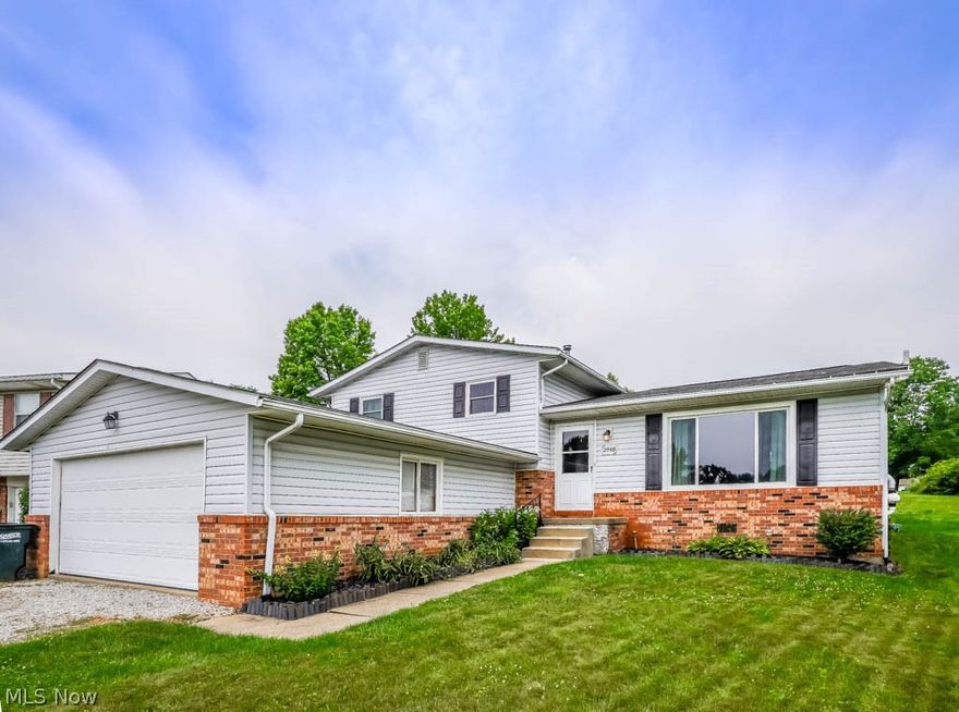 Nicely updated and move-in ready split level in a fantastic Perry location! The living room features a large picture window and new vinyl plank flooring that flows into the dining room, which has a patio door leading to a 12x15 deck with a backyard view. Enjoy everyday meals in the kitchen with a charming tin backsplash and appliances that will convey. Down the hall, you’ll find three comfortable bedrooms, including the primary with private access to a spacious full bath. The lower level offers a versatile family room and a utility room with laundry hookups and access to the attached two-car garage. Recent improvements include many new windows, A/C, flooring, and a hot water tank. Located on a family-friendly cul-de-sac, yet close to all amenities. Schedule your showing today!