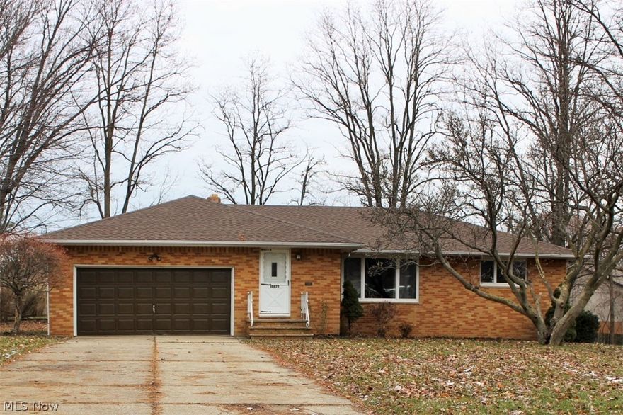 Clean, solid All Brick 1570 SF ranch located in the heart of Strongsville.  Close to highways and shopping.  Parklike yard with tons of greenspace.  Freshly redone Eat In Kitchen with new flooring and granite countertops and opens  to a formal dining room.  Three large bedrooms, living room and dining room have been freshly painted and feature  gleaming hardwood floors.  Oversized 2 car garage and basement workshop offer plenty of room for projects and storage.  12x11 sun room off of dining room and large basement rec room make this the perfect home.  Complete tear off new roof installed in 2018 and full electrical update in 2012.