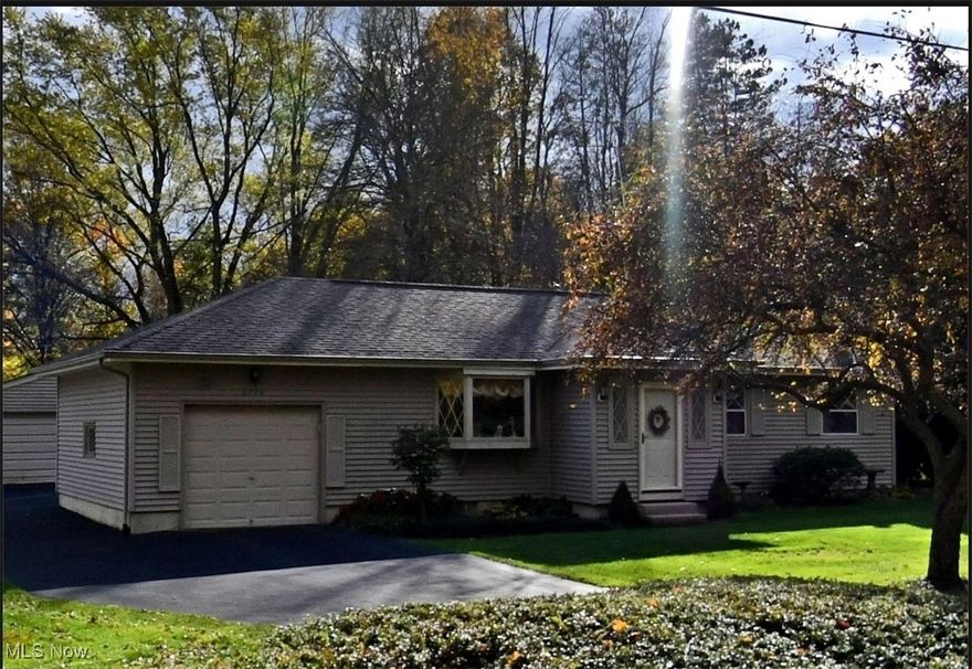 Enjoy quiet living on this dead end Street in Warren Township. This two bedroom Ranch is priced to sell. It has French doors off the kitchen that lead to a patio. The master bedroom has a full bathroom with a walk-in shower. The living room has plenty of added shelving, a bay window and stunning French doors that leads to a foyer at the front of the house. The eat in kitchen has space for your table and considerable cabinets for it's size. It is equipped with an up-to-date Kinetico water filtration and chlorination system for clean clear drinking water, which has been serviced every year since it was installed 7 years ago by Gordon Brothers. It was last service in July 2025. The electric box has been replaced just this month in January 2026 all electrical is updated. The hot water tank is 40 gallons. The oil tank is 250 gallons.  All window treatment in the house stays. Attic access is in the attached garage.  There is a second 2 car garage in the back of the house. In the basement is another refrigerator, a tool bench a pool table a weight bench with weights that will also stay. Sellers will take care of the upgrade for the septic, they are getting estimates. This home offers an Exquisite atmosphere and will give you a very comfortable living. Don't hesitate come and take a closer look at this one.