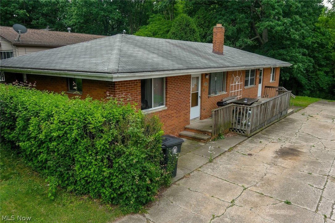 Attention investors check out this ranch duplex. There is a tenant on one side who is on a month to month. The other side is ready to be leased or owner-occupied. The vacant side has new vinyl plank flooring, new windows 2020, glass block windows in the basement 2020, and new electric meters on both sides 2020. Both units have access to the back door and common basement staircase from their kitchens. They each have a door that locks their side of the basement to secure their things. Each basement has washer and dryer hookups. Being sold "as-is."