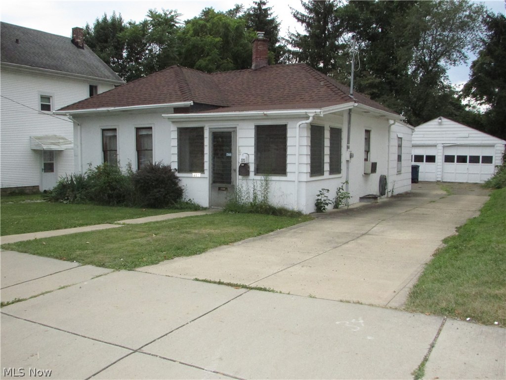 Excellent one floor living, investment, or starter home. The laundry has been moved to the first floor. A large kitchen opens to the living room. There is a full basement, 2 car garage, updated roof, and more.