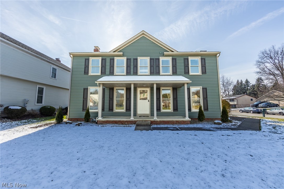 WOW! Welcome to this stunning Colonial home on a corner lot in North Canton! The impressive kitchen has been updated with white cabinets, subway tile back splash, new counter tops and brand new stainless steel appliances. The large island in the kitchen is a great place to gather with family and friends. Also, do not miss out on the French doors that lead out to the large deck. The kitchen opens into a beautiful dining room and a cozy family room with two large windows and a charming fireplace! The downstairs is complete with a nicely sized living room with two large windows. Upstairs you will find four nicely sized bedrooms The master bedroom has a large en suite which boasts a sky light over your soaking tub! The many updates include: new roof, siding, gutters, as well as fresh paint and flooring throughout. This one will not last, check it out today!