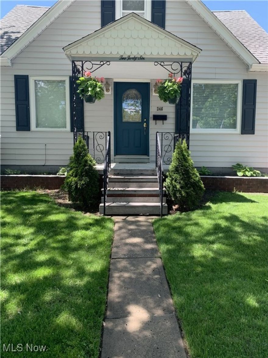 Location! Close to school, church, shopping and highway. This family has loved this home and now it is time for another family to enjoy. 3 Bedroom cape with updated kitchen, formal dining room, living room, full bath and family room complete the first floor. 2nd Floor offers 3 bedrooms and a 1/2 bath. 2 Car attached garage with concrete drive. Full basement with glass block windows. Great deck and patio.