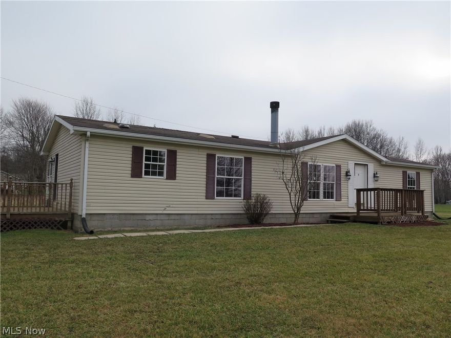 This is a Fannie Mae HomePath property. Large 3 bedroom, 2 full bath manufactured home converted to real estate on 2 acres. Great location between West Salem and Ashland.