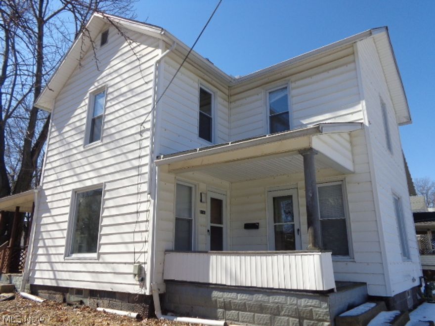 Nice size house on an oversized lot with large garage in rear.   Sale will require court approval.