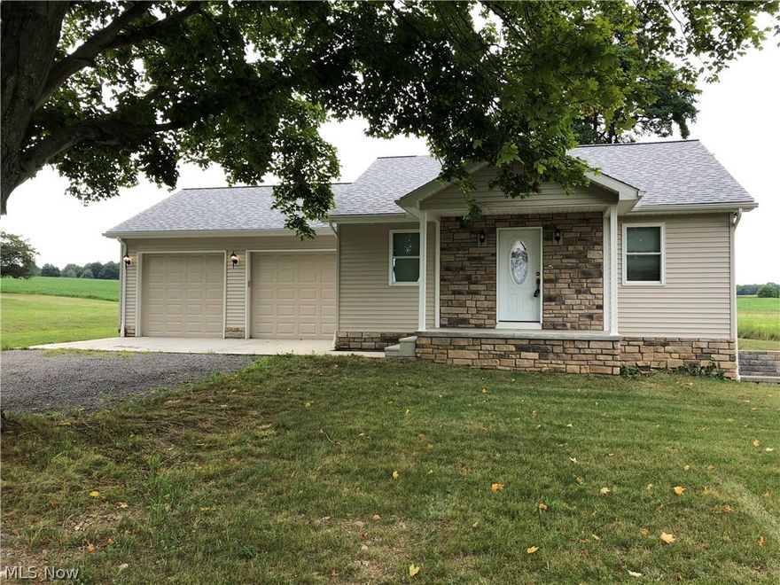 Looking for a country setting, in a fully updated home? Here it is! This beautiful country home features four bedroom, one and a half baths, lovely hardwood floors and spacious kitchen. With a full walk out basement, this homes square footage can easily be doubled! With new roof, new furnace, new siding, new wiring, new plumbing, new garage with 7'10" garage doors, what more can you ask for? Master bedroom boasts a fireplace, the room could easily be the homes family room too. This home is completely ready for your family to call their own.