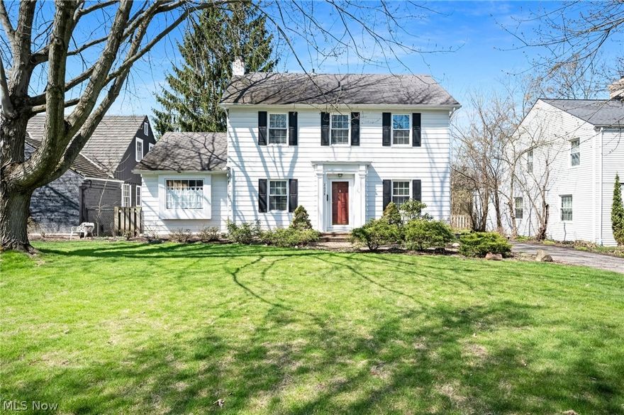 Welcome to this Classic Colonial located in one of University Heights most desirable neighborhoods. As you enter this meticulously maintained and cared for 3 Bed 2.5 Bath home, you are met by charm, character, and original hardwood floors throughout. Included on the main level is a spacious Living Room, Dining Room, half bath, and a light and bright office, with direct access to the backyard, that can double as a kids playroom/den. Rounding out the main level is the spacious kitchen that features quartz countertops with backsplash, and an abundance of storage. Upstairs are 2 secondary bedrooms, and the Primary with newly updated en-suite bathroom. The exterior features a large fully-fenced in backyard, an oversized 2 car garage, and sits on .25 acres.  Since purchasing the home, the current owners have done many updates that include: rebuilt detached garage (2013), replaced AC unit (2021), water heater (2022), renovated master bathroom (2024), backyard landscaping (2010), poured concrete pad (2013), painted upstairs bathroom and bedrooms (2021), and much more! A detailed list of improvements is available. CONVENIENTLY located near the Cleveland Clinic, University Hospitals, John Carroll University, Fairmont Circle, University Circle, Little Italy, shopping, restaurants and entertainment. Schedule your showing today before it's too late!