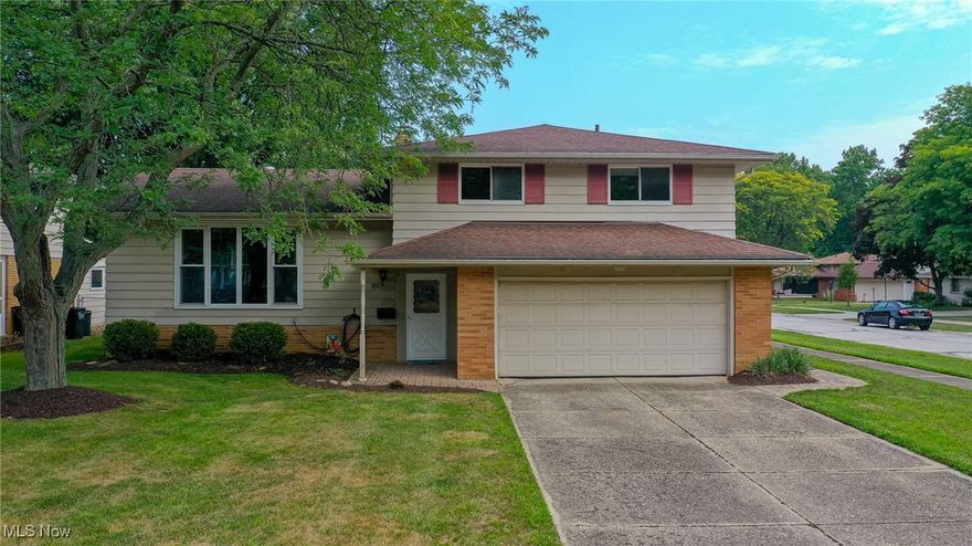 Rarely does a home so meticulous with an abundance of updates hit the market but here it is:  a 4 Story Split Level home on a corner lot with 4 Bedrooms, 2.5 Bathrooms, A formal Living Room, Dining Room, Kitchen and Family Room.  In the Basement is a partially finished Recreation Room with an abundance of built in shelving for storage.  The Utility Room/Laundry Room are on the other half of the basement also boasting ample storage areas.  The backyard is accessed through the Family Room brand new Pella Slider to your  private OASIS.  The yard features a beautiful patio with a Covered Roof, a Fire Pit, amazing landscaping and a fully private wood fence.  The Kitchen and all three Bathrooms are updated and the home has hard wood floors throughout.  The Bathrooms have newly tiled floors. The Family Room and Foyer have brand new carpeting and the entire home has recently been painted.  The two car garage is attached.  This is a great location just minutes from I-77 and I-480 with access to anywhere in the Cleveland area within 15 minutes (downtown, airport, east or west side of Cleveland, near shopping and restaurants.  The home is on a dead end street and has sidewalks making it even more attractive. This is a truly remarkable home and turn key for the new lucky buyers.  Owners moving out of town and all rugs on hardwood stay with home and some of the furniture is negotiable.