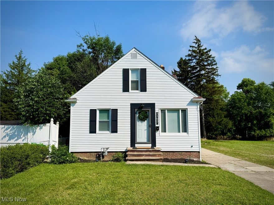 Welcome to this beautifully renovated 4-bedroom, 1-bathroom bungalow located in the heart of Maple Heights. This move-in-ready home offers modern updates throughout, making it the perfect blend of comfort and style. Step inside to find brand-new carpet in the living room and all bedrooms, complemented by new vinyl flooring in both the kitchen and bathroom. The freshly repainted interior-including the basement-offers a clean, contemporary feel throughout. All new lighting fixtures enhance the bright and welcoming atmosphere. The completely remodeled kitchen is a showstopper, featuring new granite countertops, custom cabinetry, and stainless steel appliances. The bathroom has also been fully renovated with updated finishes and fixtures. Additional upgrades include: new windows throughout the home, new central AC and furnace, new oversized  2-car garage, new siding on the back of the home, newly added walk-in closet in the upstairs bedroom. This home is also fully Point-of-Sale compliant with the City of Maple Heights. Conveniently located in close proximity to local high, middle and elementary schools, this home offers an easy commute and access to nearby amenities. This home is truly turn-key and ready for its next owner. Schedule your private showing today and make this stunning home yours!
