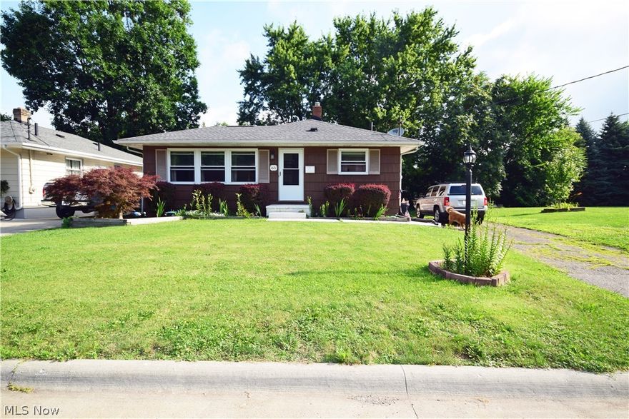 Don't miss this adorable three-bedroom ranch just outside of North Canton. Large kitchen and living room are great for entertaining. Several updates to the home including the hot water tank, furnace and air, windows, exterior paint… Just to name a few! Also comes with an extra .10 acre side lot for even more outdoor space. Schedule your showing today before it's SOLD! Comes with America's Preferred home warranty. Nothing left to do but move in!