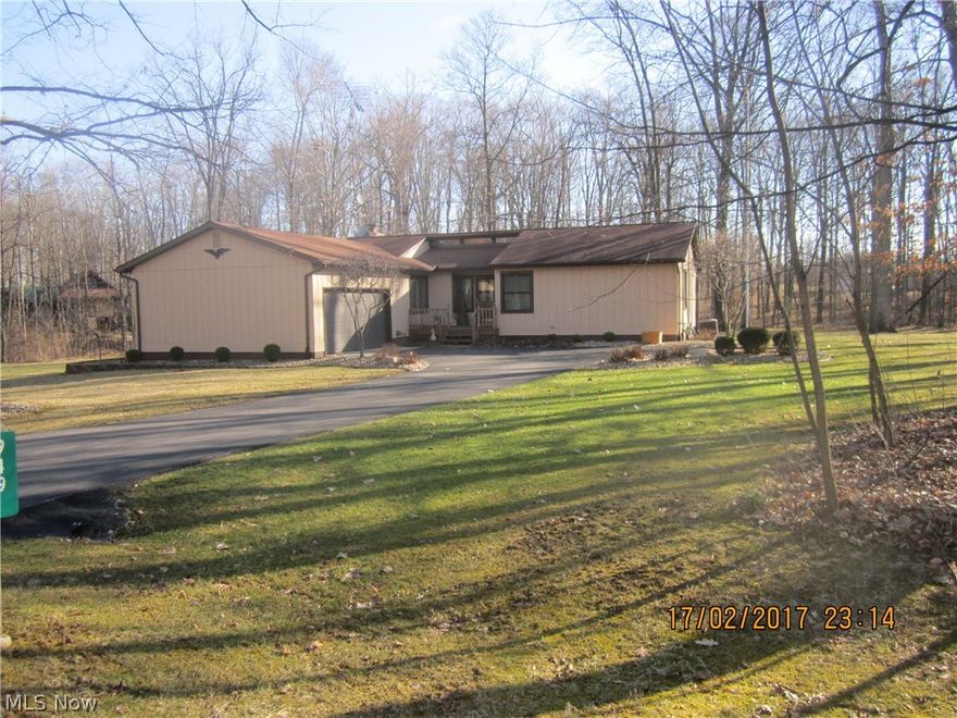 HOLIDAY LAKES – Private Development with 221 Acres main lake, beaches, water skiing, jet skiing, boating, fishing, Brass Pelican Restaurant with bar and dining.  The home is in excellent condition, newer windows and sliding doors, generator, kitchen appliances remain.  Year Round Living or Summer/Weekend Home.  Wood burning fireplace, lower level family/recreation room.  One time application fee to Holiday Lakes is $1,000.  Three Lots, two with house and septic system, corner lot was purchased for additional privacy.  Owner to find home of choice.