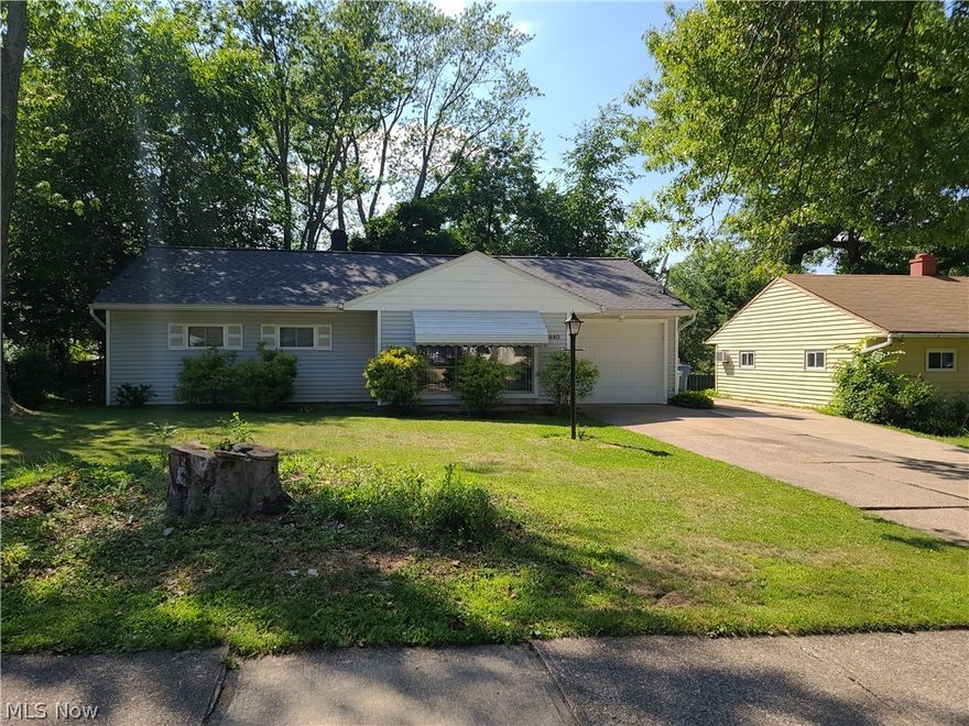 Charming 3 bedroom ranch in Parma Hts. This home is  move in ready! very spacious living room with large picture window. Garage with gas heater. Fenced in yard with deck. Newer roof replaced in( 2017). Water heater brand new in (2020). New vinyl siding (2017 )New windows in all bedrooms (2017) it also has a new 100 amp service. Kitchen is open to a sun filled four season room. Refrigerator, stove, dishwasher, washer and dryer stay.