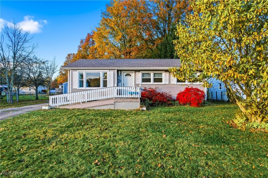 This inviting ranch-style home offers classic charm with smart updates throughout. Built in 1962 and lovingly maintained, it provides over 1,000 square feet on the main level plus additional finished living space in the lower level. A ramped front porch welcomes you inside, where you’ll find a bright living room with a large bay window and an eat-in kitchen with warm wood cabinetry.
 The lower level is nearly fully finished, wrapped in beautiful pine that creates a cozy, cabin-like feel ideal for a second living area, hobby space, or entertaining. The main floor includes three comfortable bedrooms and two full bathrooms, offering flexible living for a variety of needs.
 Peace of mind comes easily with newer mechanical systems, updated electrical systems, and replacement windows from Window World, all backed by a transferable warranty. Exterior highlights include vinyl siding, a dimensional-shingle roof, a detached two-car garage, and a concrete driveway.
 Located in the Liberty School District, this move-in-ready home delivers comfort, character, and convenience in one great package!