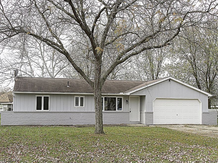 Completely renovated ranch home conveniently located close to shopping and highways.  Updated kitchen with all new "soft close" cabinetry, new countertop, new luxury vinyl flooring, new stainless appliances.  Both bathrooms have been completely updated.  Freshly painted throughout.  New carpeting in all bedrooms and living room.  New HVAC system with forced air and central air conditioning.  Move in condition!