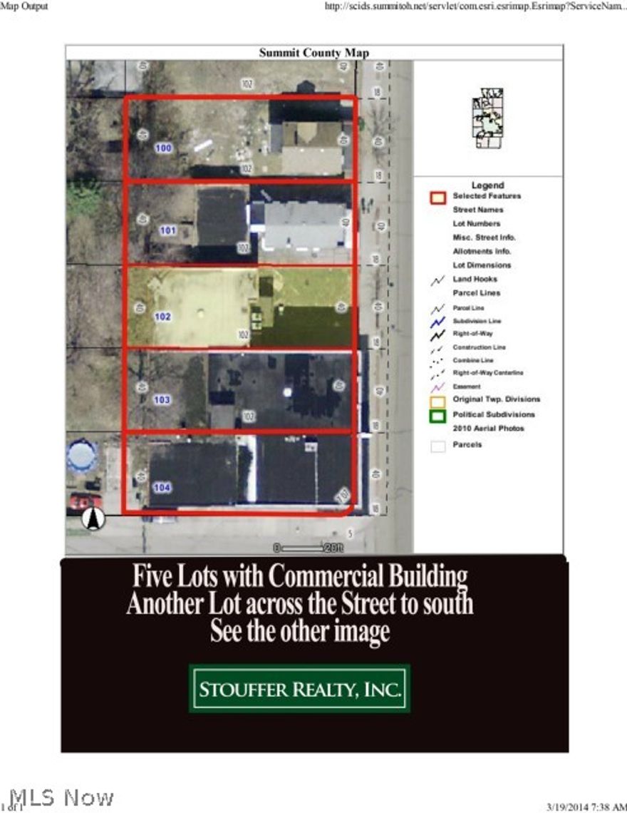 6 lots - large building.  See map