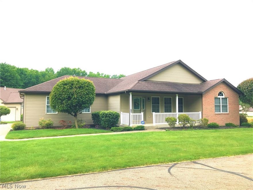 Move right in to this meticulously maintained 2BR/3BA condo with large 2 car attached garage, and full partially-finished basement with exterior access.  On the main level you will find a 20x17 living room with beautiful vaulted ceilings, a dining room that flows into the nicely appointed kitchen, and best of all...an 11x11 sun-room with access to a porch.  Also, the 2 bedrooms, including the large master bath.  In the partially finished basement with a walkout access to the driveway you find a 24x20 recreation room with its own full bath.  In addition to that you will find more than ample storage space including bonus storage area underneath the sun-room.  This home feature many unique touches and features that will make living here so easy such as 200 amp electrical service, high-efficiency furnace, double sump-pumps, dual hookups for washer/dryer upstairs and downstairs.  Conveniently located just minutes from downtown Newton Falls, 10 minutes to I-80 with easy access to Youngstown,