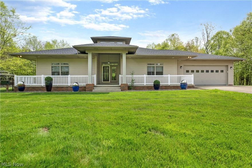 Spacious describes this quality-built home where Sellers opened up the kitchen, dining room, living room and sunroom to one spectacular room with a vaulted ceiling and plenty of windows for natural light. Schrock kitchen with granite kitchen countertops, walk-in pantry, all new appliances in 2015. First floor laundry with built-ins. There is  3/4 bath off of the laundry room next to the garage. Master bedroom, with walk-in closet, bath has double vanity, jetted tub and separate shower. All bedrooms have walk-in closets.  Rec room in LL comes with a pool table. two patios, an enclosed  gazebo and a quarter-acre pond with a dock - you could be "sitting on the dock watching time pass away"! Beautiful setting, private and serene, lots of wildlife. Roof new in 2013, sellers added gutter guard. Geothermal heat system new in Feb 22. Water conditioning system 3 yrs with reverse osmosis. Subject to a lot split, already in progress. Agents see broker remarks. 3-car garage has studio apartment. P