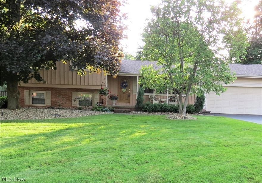 Neat, clean, updated, 4 bedroom, 2 bath split level, pool home in a quiet Cortland neighborhood is calling your name. Light, airy living room with vaulted ceiling invites you into this great home with plenty of space to entertain inside & out. Kitchen has been beautifully renovated with an eating area & lg. window overlooking the sunroom. Formal dining room features French doors to the sunroom, your relaxing oasis after a long day. Upper level has 3 of the 4 bedrooms & a tastefully updated bath w granite sink top. Lower level has a spacious family room with a cozy gas fireplace & provides an extra room for family & friends to gather. 4th bedroom on this level has built-in shelves/cabinets & could double as an office, library or guest area w adjacent 2nd full bathroom. Basement level has lots of extra storage space. Beautiful 16' x 32' inground pool with 3-1/2-5 ft depth (solar cover, new pool liner 2015) is the centerpice of this neatly landscaped, privately fenced back yard w a newer paver patio, storage shed  & so much more. This is "the place" to be this summer for pool games, lounging & a glass of ice cold lemonaide. Other updates include: newer siding, all new windows, roof shingles, electric panel, fresh paint & some newer carpeting. Don't delay, make the call today for your private showing. You will be proud to call this "home".