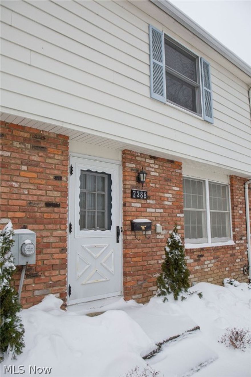 Wonderful Western Reserve condo now available! This 3 BEDROOM, 2 full & 2 half baths (wow!!) unit is ready for you and your color choices! Paint, carpet, update as you wish, this is priced exceptionally well for this highly sought after area. Private enclosed patio leads to rear kitchen door entrance with privacy fencing. First floor offers 1/2 bath, living room (faces east) dining room, open stairwell off to the left side, & large bright kitchen. Plenty of cabinets for storage & appliances remain. Second floor offers all 3 bedrooms. Master bedroom with full bath, vanity area, large enough to fit a king size bed, large furniture. Main bathroom to be shared with the other 2 bedrooms. (Black/red painted room closet used to house full size washer/dryer-plumbed-yes 2nd floor laundry!) Lower level greets you with recreation room, stone fireplace, 1/2 bath, utility area, laundry & ample storage. Furnace & central air ~3 years (electric Heat pump), kitchen flooring ~4 years old. Plenty of parking available in front of this unit, designated parking spot at rear kitchen door/enclosed patio area AND one car garage. Development offers community green space, POOL, recreation park and well maintained grounds. Conveniently located within a minute to route 2/90 access, much shopping, entertaining, recreation, dining, medical, parks and south of Lake Erie public park located on Salida. Schedule an appt. quickly!