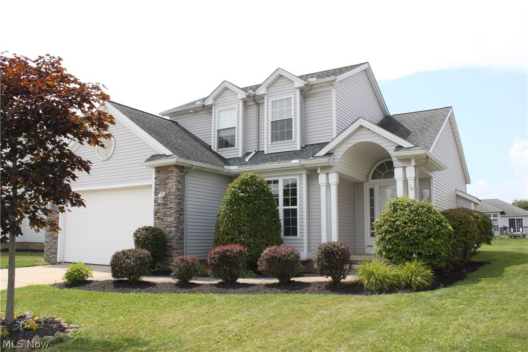 Move right in to this beautiful home! This family home in a desirable, quiet Middlefield community is ready to be yours. Practical living with excitement, this home offers 12-foot ceilings in the foyer and family room, craftsman mantle and stone-faced gas fireplace, new paint throughout, new AC unit in 2016, new deck and landscaping. OPEN concept! The kitchen with breakfast nook opens both to the large family room, and to the new deck outside. A formal dining room is a flexible space, which can also be used as an office or den. The private master's quarters includes a large private bath and roomy walk-in closet. Finally, you can make your plans for your rec room retreat in the large basement, spanning the full footprint of the house. That could be an additional 1100+ square feet of living space. Enjoyable outdoor space with a small fire pit. Plenty of room for a garden if desired. Waterproofing recently completed with a transferable warranty. Home warranty provided!
