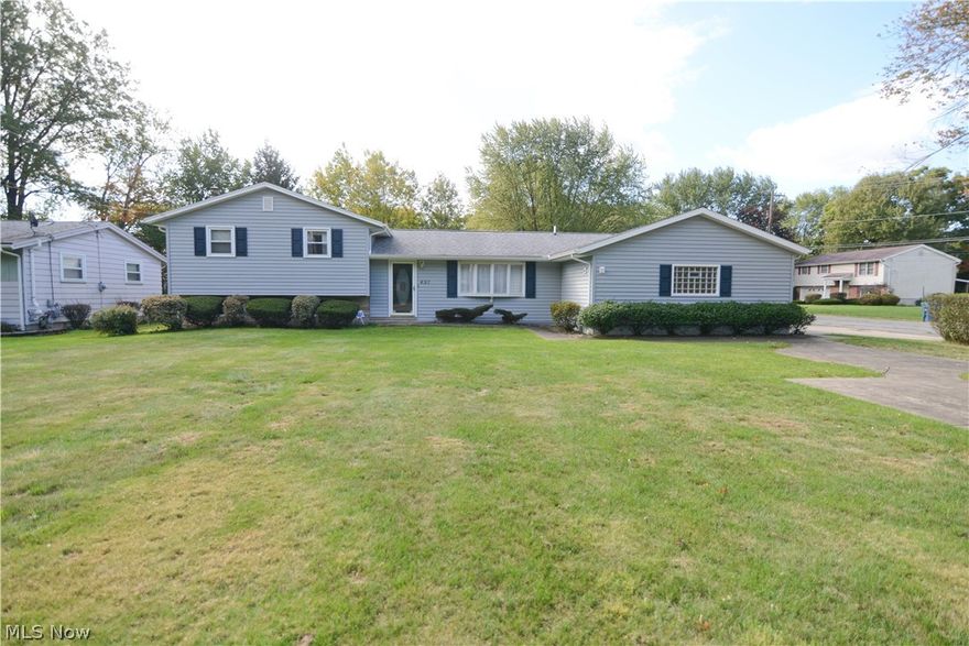 Looking for a great home with tons of room? This home features over 2500 sq feet with 4 bedrooms, 3 baths and first floor laundry. All appliances stay including washer & dryer. Brand new Electrical box just installed, siding & Roof 2010 Garage doors 2018 Huge garage with extra storage and glass block windows. Nice deck off of back of home  and partial privacy fence. Kitchen has double ovens, dishwasher, microwave, fridge and cooktop. Exposed beams in dining room and large bay window and built ins. Each level of this home has a full bath. Lower bedroom with attached full bath would be perfect for master or in laws. Home has Central Air and seller is leaving an additional window unit just for kicks. There is a wood burning fireplace in the 2nd living room as well. With a few updates  this can continue to be an incredible home. Home has been pre inspected with items fixed for new buyer and comes with a 1 year Home Warranty!