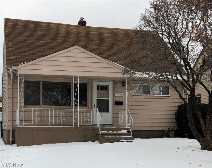 Freshly painted and new carpeting throughout! Charming 4 bedroom Bungalow. Clean & fresh landscaping. Living room boasts natural light, wall of windows that looks out over the covered front porch which is the perfect spot to set up your favorite chair & enjoy the change of seasons. Kitchen w/included appliances has an abundance of cabinets, eating space , great for gathering & entertaining. 2 bedrooms & full bath complete this main level. Upper level has 2 more comfortable bedrooms & lots of closet & storage space. Basement has laundry room and is currently being used as a rec-room. Backyard is fully fenced w/patio for many hours of outdoor enjoyment, nice sized green space & 2 car detached garage.  Nestled in the beautiful community of Brook Park & close to shopping, dining, entertainment & surrounding communities. Immediate occupancy. Seller will consider all serious offers. Schedule your private showing today.