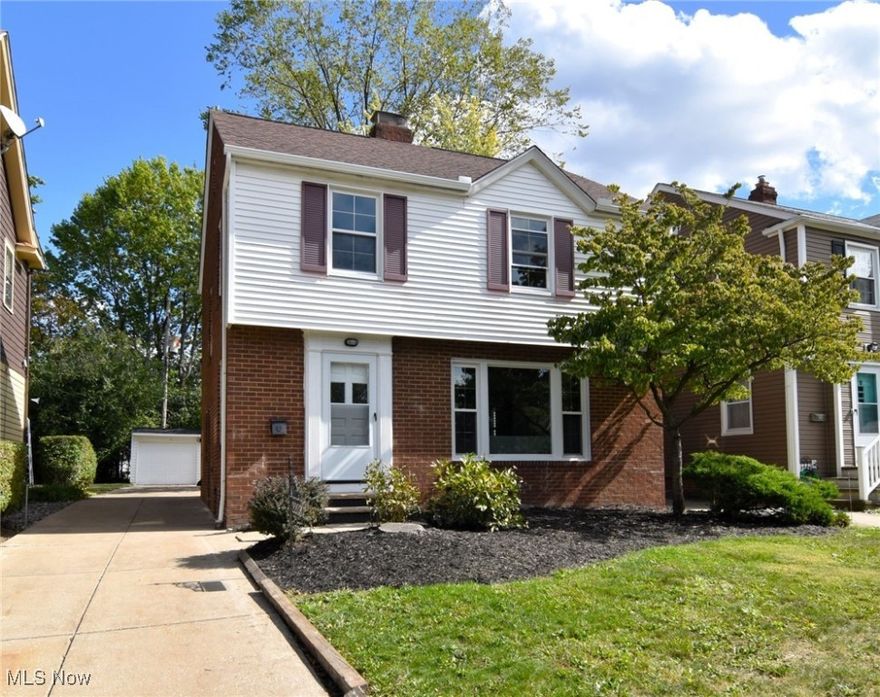 Fabulous opportunity to live in this beautiful UPDATED throughout, 3-bedroom, 2.5-bath colonial. Shows like a model! Walk through the foyer to the inviting living room which showcases handsome Harwood floors and a beautiful fireplace wall and opens to the spacious dining room . The dinning is open to the fabulous kitchen with granite countertops, subway title backsplash, stainless steel appliances and a breakfast bar. A updated powder room completes the first floor. The  lower-level recreation room has an inviting full bath ( added  2025) and offers the perfect 2nd family room/media room/exercise area or  playroom. The second floor boasts a large primary bedroom that features double closets.There are two other generous in size bedrooms and a gorgeous updated full bath.  With lovely landscaping, partial fencing, and a prime location offering quick access to area hospitals, Whole Foods, CWRU, University Circle, downtown, and Little Italy, shopping restaurants and more! This home combines comfort, charm, and convenience. Home warranty offered.