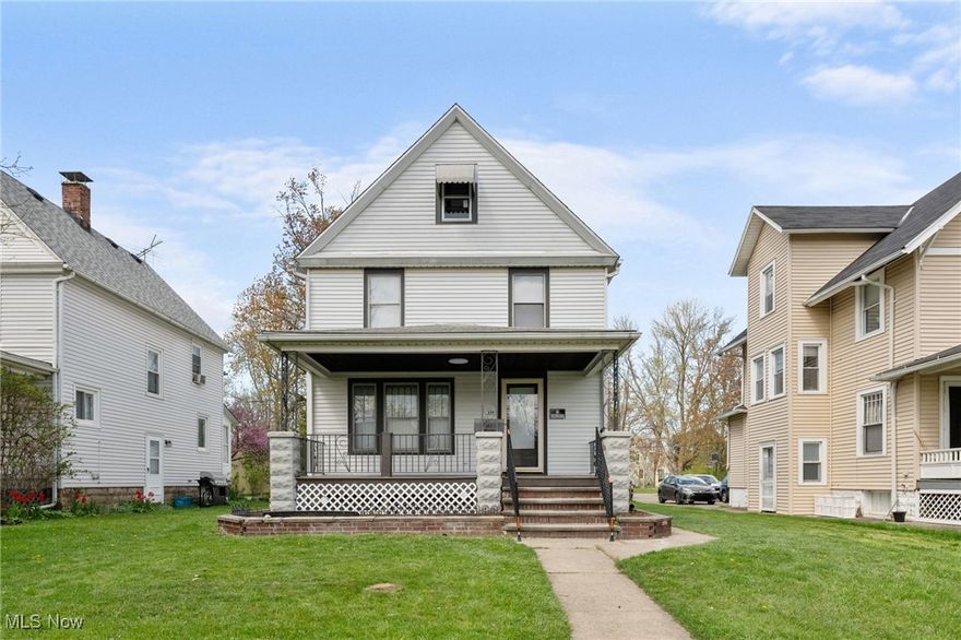 Welcome home to this wonderfully updated 4 bedroom, 2.5 bath home full of modern amenities. Pack your bags and move right in as this home is ready to be lived in. Walk in to be greeted by a open concept floor plan with high ceilings! New high quality engineered hardwood floor spans all the living areas and bedrooms! Living room boast a large window for tons of natural light, stone accent wall, built in bookcase and ceiling fan. Luxurious eat-in kitchen features new elegant white cabinetry, lovely granite counters, classy tile backsplash, tile flooring, appliances, hood vent, tons of storage and view of the back yard and dining room. Formal dining room provides stone accent wall, room for a large table and hutch and is open to the remainder of the 1st floor. 1st floor also features a full bedroom and full bath that can be used as an owners suite or in-law suite! 1st floor full bath features high end waterfall shower with tile accents, new commode, new vanity, new tile flooring and fixtures. Laundry conveniently located on the the 1st floor. Upstairs you will fin 3 more generously sized bedroom with featuring well appointed closet space, new ceiling fans and lights and updated hardware. Full bath upstairs boasts a shower to die for with floor to ceiling tile accents, product hub, room for a bench or accessories, plus a new vanity and commode. 3rd floor attic provides a safe haven for all your storage needs. Downstairs you will find plenty more storage and room for a workshop, home gym, home office, and more. 1/2 bath and second laundry hookup located in the basement. Enjoy your new yard on the new trex front porch which has plenty of room for outdoor furniture. Siding freshly cleaned and sparkled. Back yard provides room for a fire pit, garden, and entertaining. 2 car garage located out back. Close to schools, library, shopping, restaurants, and more. Do not miss your opportunity to own this wonderful home. Schedule a tour today!