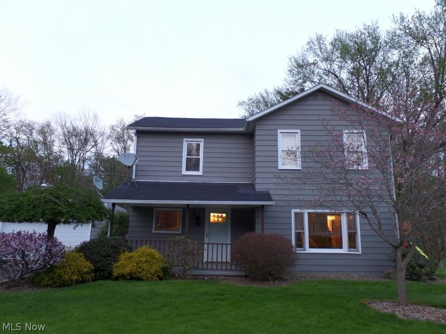 Trendy 3 bedroom Home Remodeled from Top to Bottom! Definitely the "WOW" Factor Offering Open Floor Plan Boasting Updated Kitchen w/Gorgeous Bamboo Floors, New Countertop,and All Freshly Painted. Updated First Floor Bath w his and hers sinks. Laundry area on Main Floor. 2 Car detached garage with fenced in back yard. All of this on a very quiet street in Leetonia.