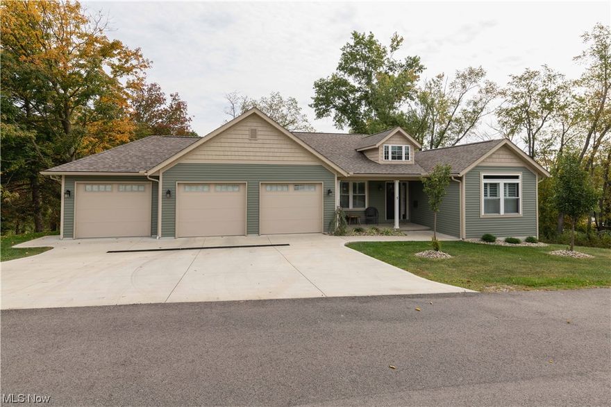 Stunning new home built in 2020, by 89 Builders out of Millersburg, Ohio. This home offer three bedrooms, three baths, with an attached, heated, three car garage, sitting on a one-acre parcel. All new stainless steel kitchen appliances, granite counter tops. First floor laundry room, washer, dryer included. Gas fireplace in the living room, perfect setting for entertaining or relaxing. The master suite has a master bath with an oversized walk-in closet. After you finish touring the home, step out onto the sunroom and enjoy the wooded view, you can relax for hours on end in this area. This home has a partially finished walkout basement to a lower-level patio. This home will not disappoint!