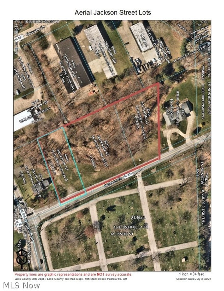 3 residential lots for sale in Mentor, Ohio.  390' of frontage along Jackson Street.  House plans, survey, and soil report can be provided upon request.  Seller is listing agent and has had preliminary discussions with the City of Mentor for development.  R-2 zoning.  Temp. electric pole already in place.  2.484 acres of land that has Heisley Creek running through the acreage.  Property has multiple sanitary connections along Jackson Street.  Looking for creative buyer to build their dream home or a developer with creative design experience.  Will consider selling individual parcels.  Seller financing available.