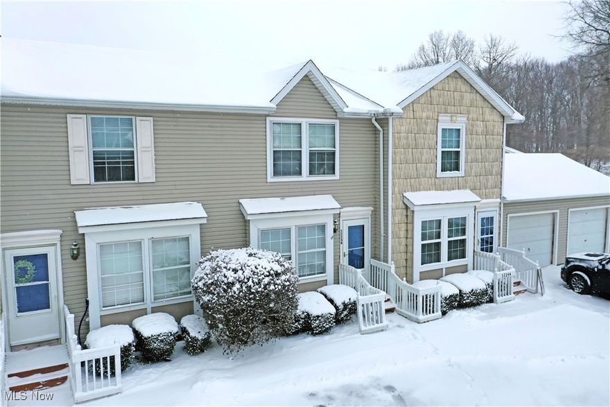 The perfect start to your next adventure is waiting right here in Cortland! Welcome home to this darling two-story townhouse styled condo, nested deep within the Ivy Woods development. These highly desirable homes focus on both convenience and efficiency alike with their great locations that put you close to local shopping, dining and park attractions while providing easy freeway access for commuting. Whether you are downsizing, just starting out, or simply looking for a change of pace, these are great opportunities that don’t sit empty for long. The charming unit features its own private single car garage while additional parking is found out front. A colorful entry door opens to reveal the carpeted, open staircase. Hardwood styled flooring runs underfoot, spilling throughout the main great room as natural light pours in from both ends to the hall-like layout. Bold wall colorings surround the immediate living room portion as bar top dining joins eat-in living space set before sliding doors and the rear patio. The cozy kitchen provides full size appliances and stainless sink insert. Upstairs, a pair of inviting, carpeted bedrooms join a handsome full bath. Additional closet storage is found across the hall. Down below, a finished basement family room offsets traditional storage and utility access where laundry is located.