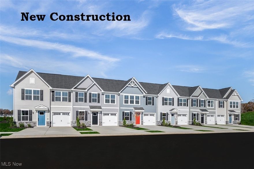 MINUTES FROM DOWNTOWN KENT AND HWY 76! Step right into this spacious FIRST FLOOR LIVING townhome and into the gorgeous gourmet kitchen with beautiful finishes and SS appliances included. Make this your new home with no worries of grass cutting or snow removal. The huge center island overlooks both the inviting great room and the formal dining space. Entertain family and friends here or outside on the included covered outdoor patio. The main level also includes your luxury owner’s suite, which features a dual vanity bath, large walk-in shower and walk-in closet. Upstairs, you’ll find two spacious bedrooms, a full bath, and unfinished storage that is huge.  Enjoy the future pickleball courts and dog park! You need to see this to believe it!  Schedule an appt today! August Completion. Photos for illustration purposes only.