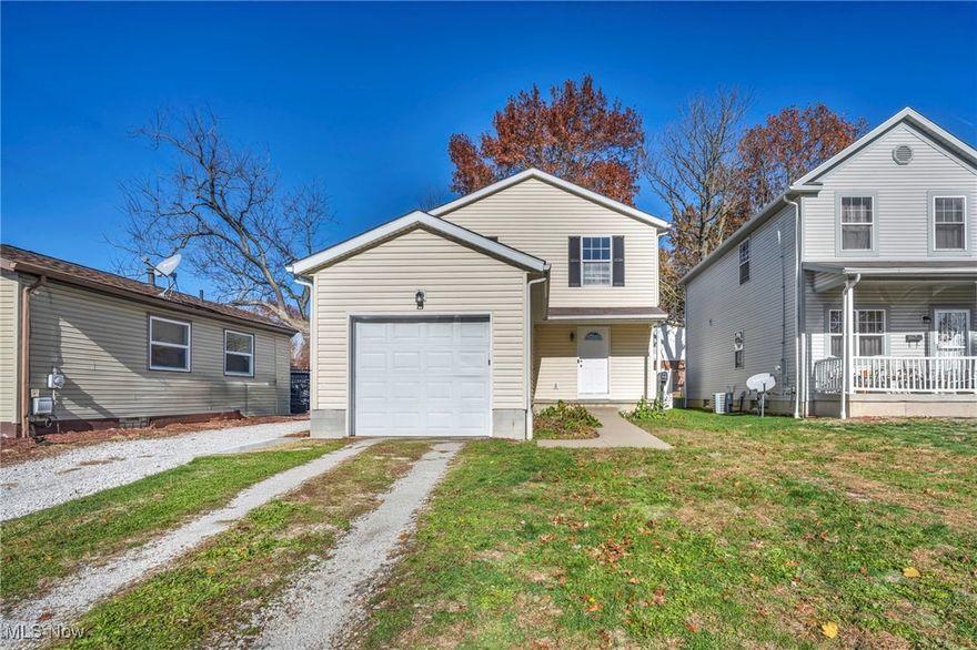 Welcome to this well-maintained 3-bedroom, 2-bathroom home in Akron, built in 2005 and thoughtfully updated for peace of mind and modern comfort. Recent upgrades include a new hot water tank and A/C installed in 2024, as well as a new vinyl privacy fence added in 2023—perfect for enjoying your outdoor space. Inside, you’ll find spacious bedrooms with plenty of flexibility for family, guests, or a home office setup. The main living areas offer an easy, functional flow, while the large backyard provides room to relax, entertain, or let pets roam freely. A standout feature of this home is the large basement, offering multiple possibilities—finish it for additional living space, create a home gym, add storage, or design it to fit your exact needs. Located just minutes from shopping, restaurants, and everyday conveniences, this Akron gem combines modern updates, usable space, and a fantastic location. Move-in ready and full of potential!