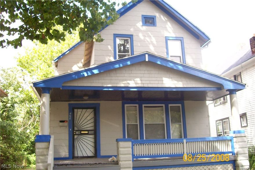 Large colonial with four bedrooms with one bedroom on first floor, large living room and formal dining room.