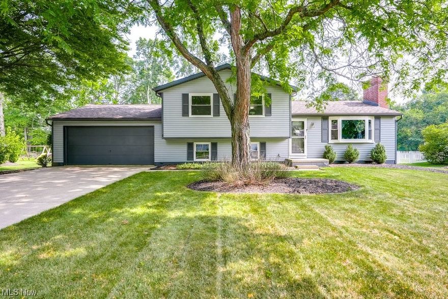 Welcome home to this beautifully maintained and updated split level in Stow! This home sits near the end of a cul-de-sac and backs up the Silver Springs Park giving you plenty of privacy and a great location. Step inside to a large living room with a fireplace that opens up to the dining area and kitchen with a great view of the back yard. Head upstairs where you will find 3 bedrooms and a full bathroom. On the lower level you enjoy a recreation room, additional bedroom and another full bathroom. The lower level also includes a nice utility room, garage access and a large crawlspace for all of your storage needs.