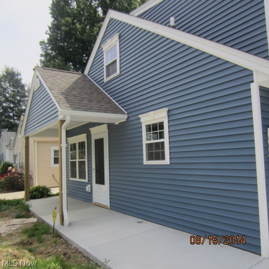 Here is your chance to own brand new in Firestone Park! All new, paint, flooring, windows, siding, driveway, Cabinets, Countertops, Furnace and A/c, garage and much more! Priced well, this one wont last very long! Three bedrooms upstairs with double access to full upstairs bathroom. Downstairs has large eatin kitchen with open views of the living room. First floor laundry room has access to backyard. Call for more information and a private showing!