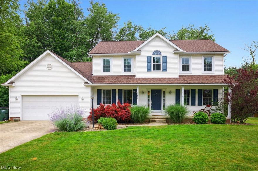 Welcome to 1409 Pendleton Avenue.This beautiful colonial is situated on a dead-end street in Louisville CSD. You will fall in love with the matured landscaping and curb appeal this gorgeous home offers. As you walk through the front door an open foyer welcomes you in with a great sized coat closet and sightlines into the living areas. Off to the left you will find a large dining room/office that has been updated with fresh paint and flooring. The eat in kitchen boasts plenty of storage, pantry, solid wood cabinetry, tiled backsplash, and offers access to the deck. A spacious living room has been updated with fresh paint and carpet and offers views into the park like backyard. A half bath and laundry room are just off the kitchen and complete the first floor. Upstairs you will find two great sized bedrooms that share a full bath as well as a flex space that could be used as an office or play area. The master bedroom features vaulted ceilings, walk in closet, private master bath complete with a soaker tub and walk in shower. The lower level has been finished with a spacious family room/game room offering additional living space as well as a full bath with walk in shower. The utility room is unfinished and offers ample storage. In the backyard you will love the outdoor entertaining space. A great sized deck with a gas line, patio, pool area and a shed for additional storage. The oversized two car garage offers a bump out area perfect for a workshop and access to the backyard.