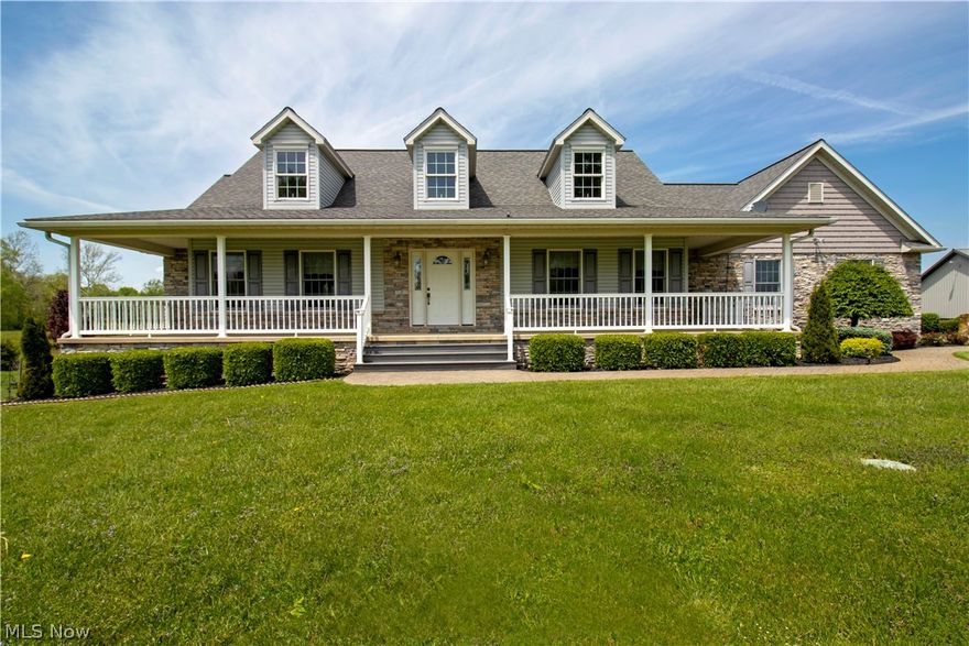 This beautiful Miller Homes built ranch style home sits on 3.8 acres in Northwestern School District. The first floor greets you with an open floor plan with Cathedral ceilings and so much natural light coming from all the beautiful windows along with a gas fireplace in the great room. The kitchen has all Mullet cabinets and tile backsplash along with a nice size pantry. All the stainless-steel appliances stay. Lots of wildlife to view from the sunroom along with sliding doors onto the composite deck with a pergola. The first-floor bedroom is truly a master suite. Close off the door to the first-floor laundry room which also doubles as the master closet with shelving. Master bath has double sinks and vanity along with soaking tub and nice size shower. The master bedroom has cathedral ceiling along with trey lighting. To finish off the main floor you will find a large office with a half bath and a door leading into the garage. The walkout lower level has 2 big bedrooms and a full bath.