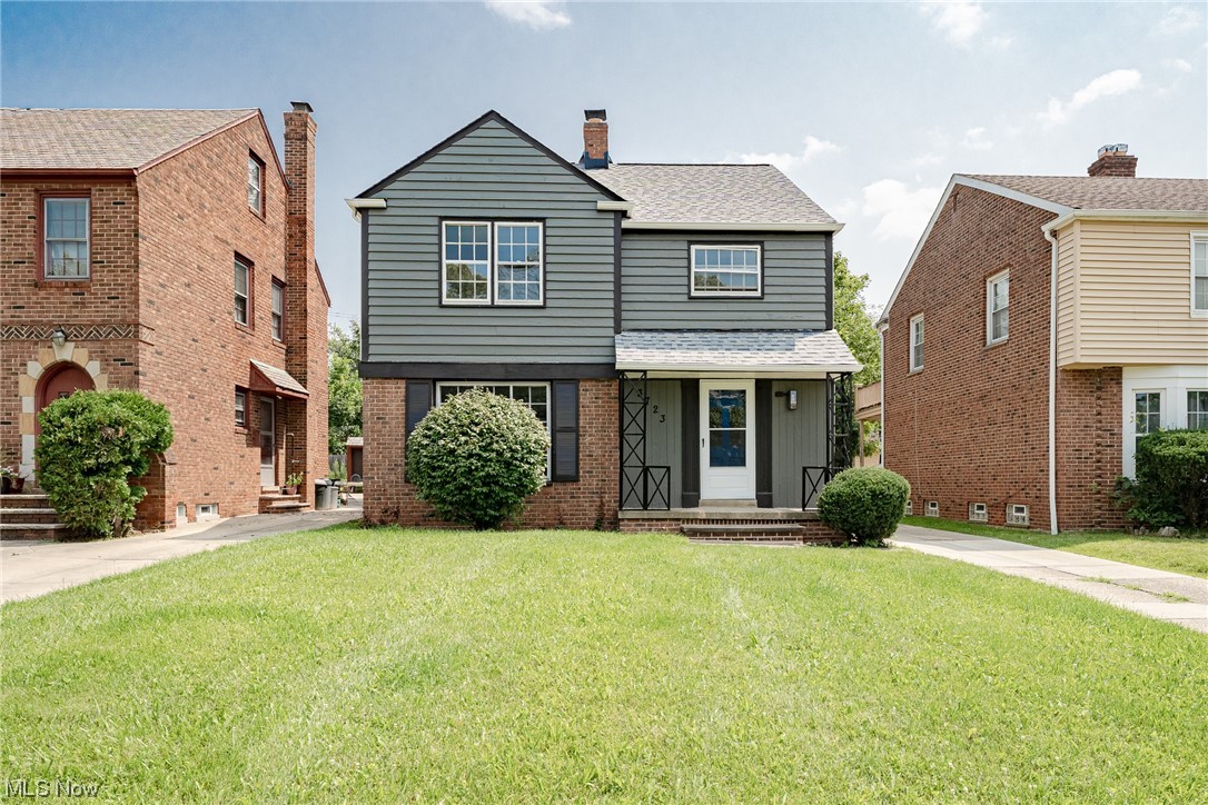 Move right into this extensively updated colonial in the Lomond neighborhood of Shaker Heights! This lovely home features 1964 square feet of living space with 4 bedrooms, 2.5 bathrooms, a beautifully remodeled kitchen, renovated bathrooms, updated flooring, and crisp neutral paint throughout. All it needs are your personal touches! The front door opens into a welcoming foyer that enters into the living room. Here you will find abundant natural light and fresh laminate flooring that flows into the dining room. A trendy sliding door opens from the dining room into a sun-filled office at the back of the house. You will love the updated kitchen that includes a full complement of appliances, butcher's block countertops, and a cozy eat-in area. A half bath by the side door completes the first floor. Upstairs, there are three generously sized bedrooms with fresh carpeting and ample closet space. A full bathroom with modern fixtures and an elegant tile shower surround completes the second flo