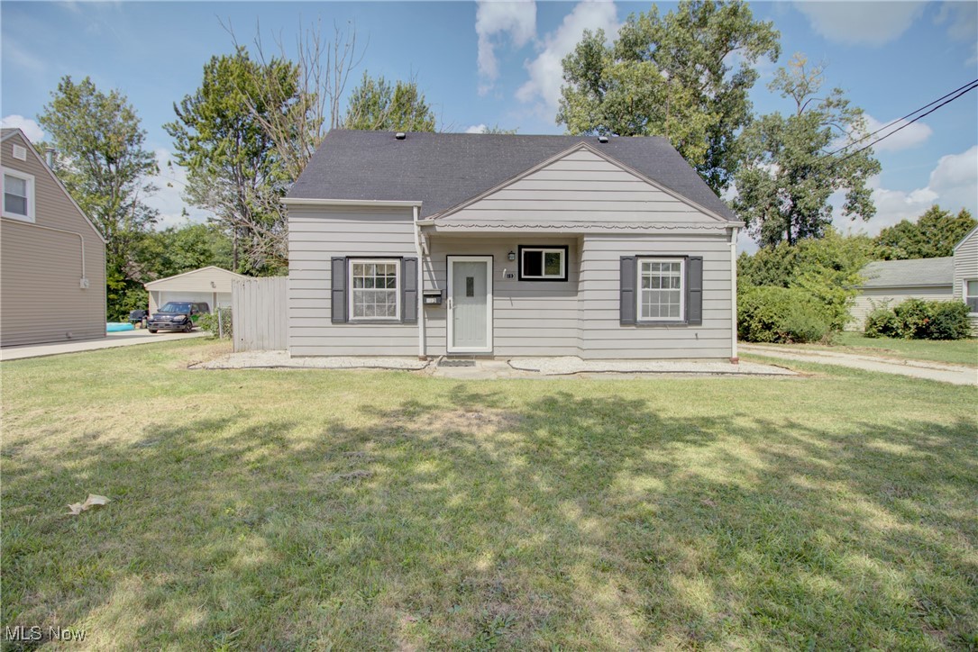 Welcome to Berea! This home won't last! Schedule an appointment today. Just minutes from Cleveland Hopkins Airport, New Browns stadium, Browns Training Camp, Cuyahoga County Fair grounds, Baldwin Wallace College, IX Center and more! Plus, a short drive to Downtown Cleveland, making this home a prime location! Yet you'll still have the opportunity to relax in the large backyard and get away from it all in this adorable Berea Cape Cod. In this 3 bedroom, 1.5 bath home, you'll find newer windows, doors, kitchen cabinets and countertops, appliances and the carpet and interior painting were done within the last 9 months. Central air was added 5 years ago and the washer/dryer combo were purchased just last year. There is a first floor bedroom, eat in kitchen, half bath and laundry on the main level while the upstairs offers two more bedrooms and a full bath. There is a cute little sunporch, accessible from the dining area of the kitchen that leads to the yard and a 1 car garage. This home would be great for an owner occupant, long term rental or an Airbnb. This is a ready to go home with potential to update as you like, build a larger garage, add an addition to the home or just leave it as is and enjoy. As they say, location, location, location, and this one can't be beat!