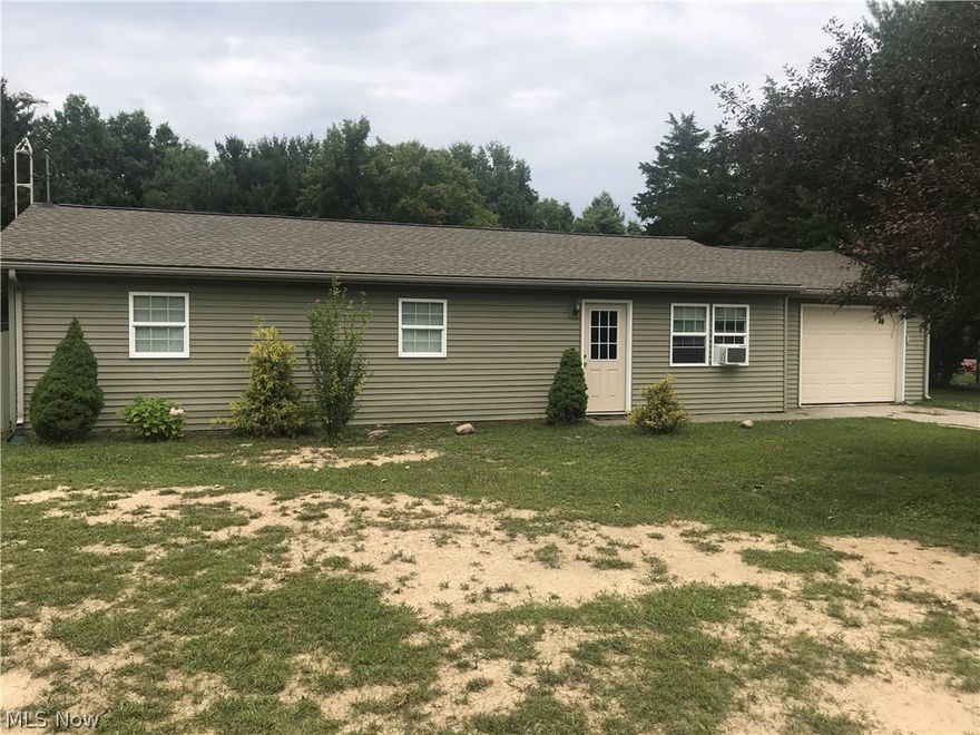 Well cared for remodeled 3 bedroom, 1 bath ranch style home. Easy living all on one floor in the country with over a half acre! One car attached garage and a 1.5 detached garage with workshop. Monroeville school District. Laundry off of the kitchen.