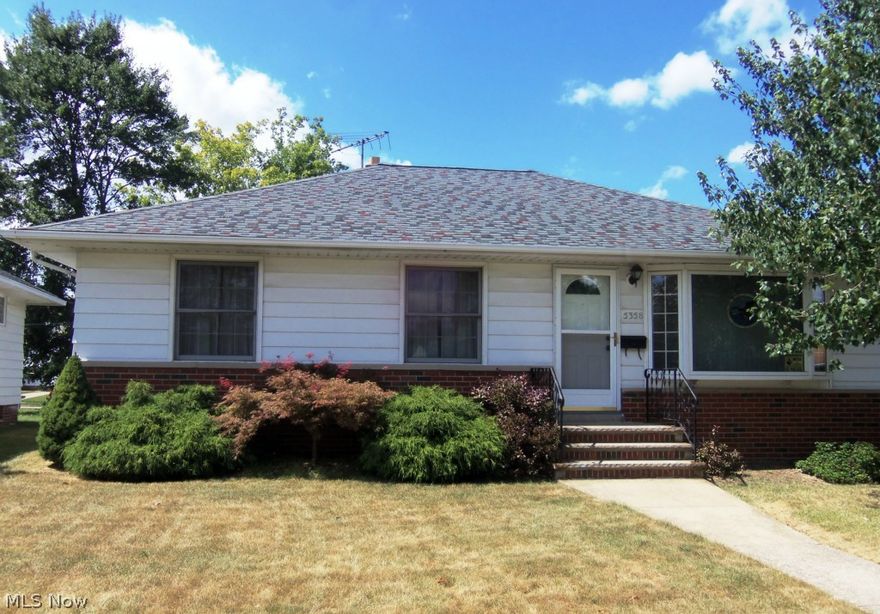 Nice Well Maintained Ranch With Many Updates Throughout!  Spacious Updated Eat In Kitchen w/ Vinyl Flooring, Beautiful Cherry Cabinets w/ Pull Outs, Stainless Sink and Appliances.  Nice Living Room w/ Bayed Picture Window.  3 Good Size Bedrooms with Hardwood Floors & Double Closets.  Waterproofed Basement w/ Glass Block Windows,   Finished Rec Room and Full Bath with Tiled Shower.  Younger Roof, Furnace, & Central Air.   Updated 100 amp Electric Box, Newer Side & Front Entry Doors, Whole Attic Insulation w/ Humidistat Fan.  Nice Yard w/ Stone Patio, 2 Car Garage.  Great Location & City Violation Free, Must See!!