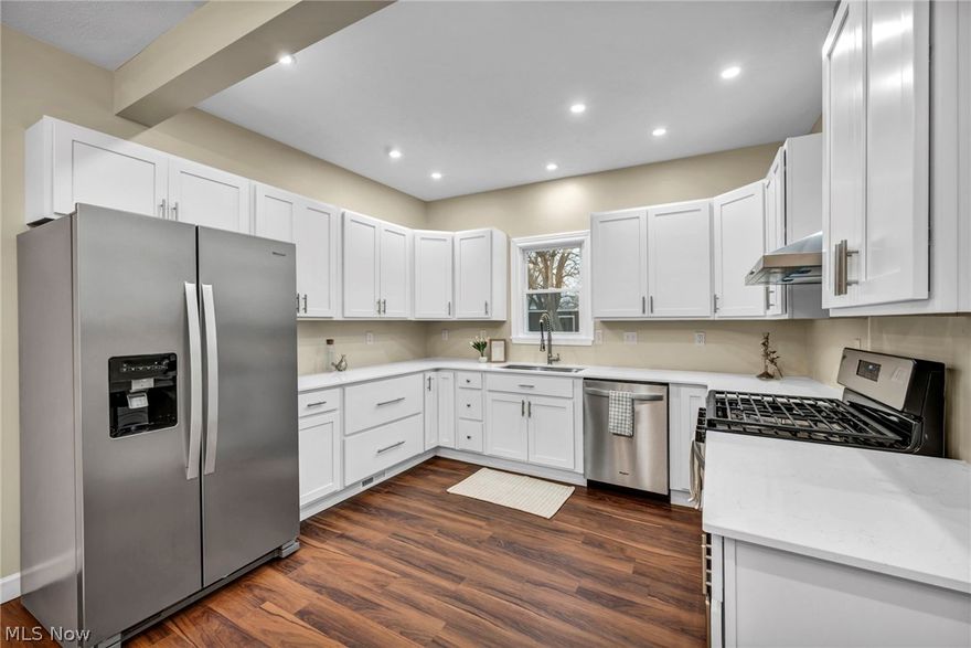 Welcome to 1712 W 6th Street in Ashtabula—a beautifully updated century home originally built in 1880, offering 3 bedrooms, 2 baths, and 1,348 sq ft of move-in-ready living. This home blends classic charm with modern updates, so you get the best of both worlds.
Outside, you’ll notice all the big improvements already done for you, including a new roof, gutters, exterior paint, and vinyl siding on the back. There’s also a new gravel driveway, updated front porch railing, and new back steps. Brand-new windows and exterior doors add both style and energy efficiency.
Step inside to a completely refreshed interior. The kitchen has been fully updated with new cabinets, quartz countertops, and stainless steel appliances—perfect for everyday living or entertaining. Luxury vinyl flooring runs through the main areas, with new carpet in the bedrooms for added comfort.
All the major mechanicals have been taken care of, including a full electrical upgrade with new panel, all new plumbing lines, a high-efficiency furnace with new ductwork, and a new electric water heater. The basement has been waterproofed and includes a new sump pump and stairs.
You’ll also find new insulation, drywall, paint, trim, interior doors, ceiling fans, and exhaust fans throughout. Both bathrooms have been updated with new vanities and commodes.
With updates from top to bottom, this home is ready for you to move right in and enjoy.